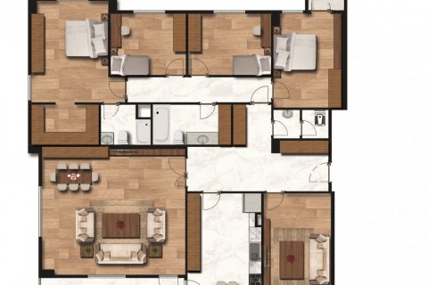 آپارتمان در Fatih،  Istanbul ، امارات متحده عربی 5 خوابه ، 211.5 متر مربع.  شماره 51402 - 16