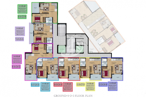 آپارتمان در  Mahmutlar ، امارات متحده عربی 3 خوابه ، 145 متر مربع.  شماره 33427 - 12
