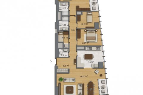 آپارتمان در Sisli،  Istanbul ، امارات متحده عربی 3 خوابه ، 166 متر مربع.  شماره 51494 - 25