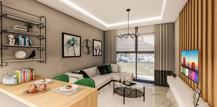 آپارتمان در  Alanya ، امارات متحده عربی 1 خوابه ، 65 متر مربع.  شماره 52295