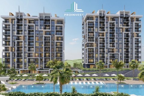 آپارتمان در  Alanya ، امارات متحده عربی 1 خوابه ، 51 متر مربع.  شماره 52296 - 8