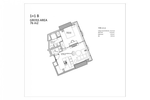آپارتمان در  Istanbul ، امارات متحده عربی 1 خوابه ، 84 متر مربع.  شماره 53760 - 18