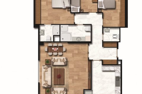آپارتمان در Fatih،  Istanbul ، امارات متحده عربی 3 خوابه ، 97 متر مربع.  شماره 51400 - 16