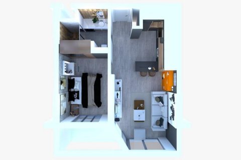 آپارتمان در  Antalya ، امارات متحده عربی 1 خوابه ، 70 متر مربع.  شماره 53072 - 11
