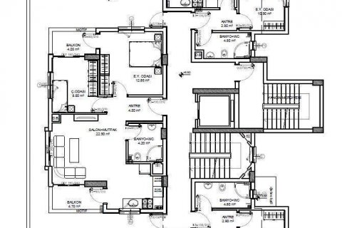 آپارتمان در  Antalya ، امارات متحده عربی 1 خوابه ، 50 متر مربع.  شماره 53073 - 15