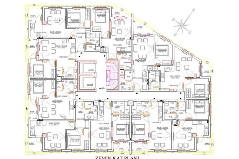آپارتمان در  Antalya ، امارات متحده عربی 1 خوابه ، 45 متر مربع.  شماره 53165 - 13