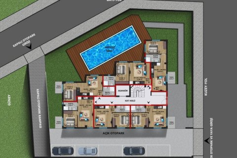 آپارتمان در  Antalya ، امارات متحده عربی 2 خوابه ، 108 متر مربع.  شماره 53618 - 10