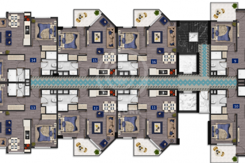 مجتمع مسکونی در  Alanya ، امارات متحده عربی  شماره 56054 - 19