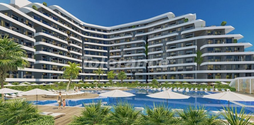 آپارتمان در  Antalya ، امارات متحده عربی 1 خوابه ، 90 متر مربع.  شماره 61421