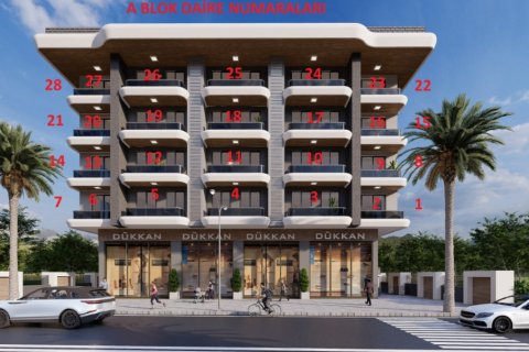 آپارتمان در  Alanya ، امارات متحده عربی 1 خوابه ، 50 متر مربع.  شماره 58936 - 20