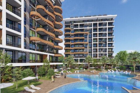 آپارتمان در  Alanya ، امارات متحده عربی 1 خوابه ، 57 متر مربع.  شماره 58985 - 1