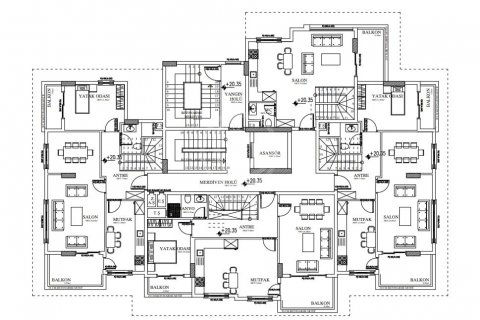 آپارتمان در در Syedra Natura Residence &#8212; европейский комплекс отельной концепции 850 м от моря Alanya ، امارات متحده عربی 3 خوابه ، 148 متر مربع.  شماره 56140 - 23