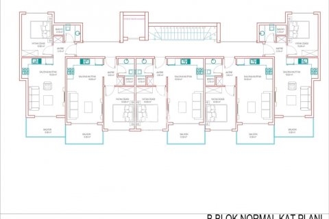 آپارتمان در Kargicak،  Alanya ، امارات متحده عربی 1 خوابه ، 55 متر مربع.  شماره 62035 - 20
