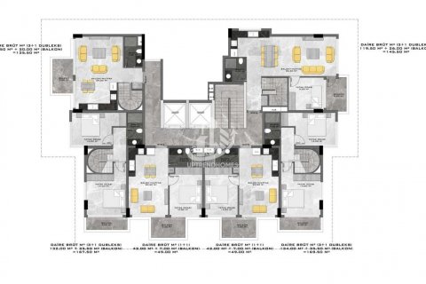 آپارتمان در Kargicak،  Alanya ، امارات متحده عربی 1 خوابه ، 49 متر مربع.  شماره 61605 - 29