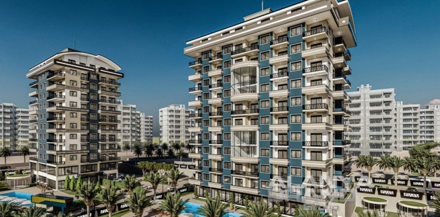 آپارتمان در  Alanya ، امارات متحده عربی 1 خوابه ، 57 متر مربع.  شماره 59010