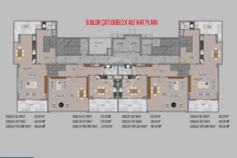 آپارتمان در در Mim Towers Residence — комфортная резиденция с концепцией отеля! Alanya ، امارات متحده عربی 2 خوابه ، 92 متر مربع.  شماره 56580 - 19