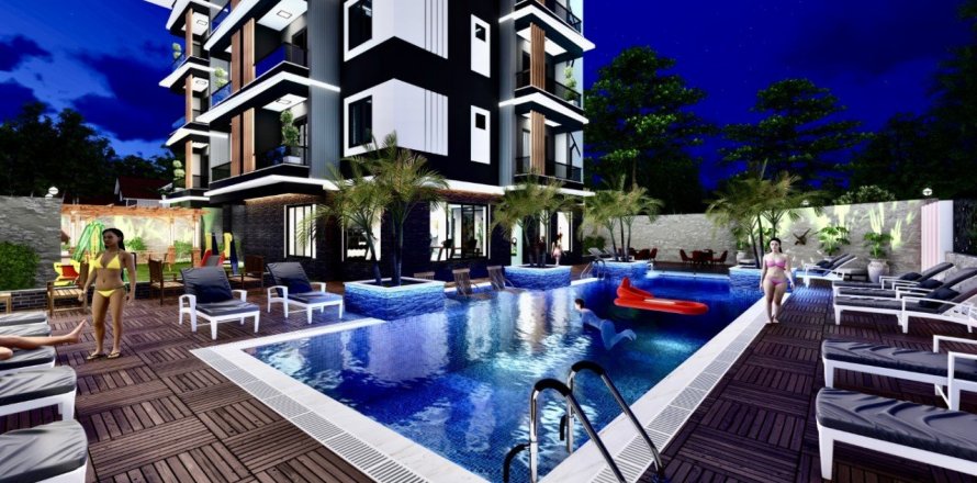 آپارتمان در  Alanya ، امارات متحده عربی 1 خوابه ، 50 متر مربع.  شماره 59232