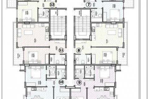 آپارتمان در در KINGDOM TOWERS (Аланья, Турция) Alanya ، امارات متحده عربی 2 خوابه ، 105 متر مربع.  شماره 56167 - 30