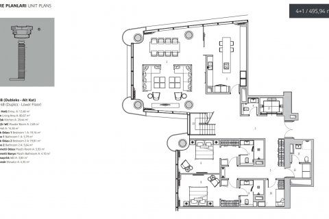 آپارتمان در Üsküdar،  Istanbul ، امارات متحده عربی 4 خوابه ، 496 متر مربع.  شماره 60005 - 20
