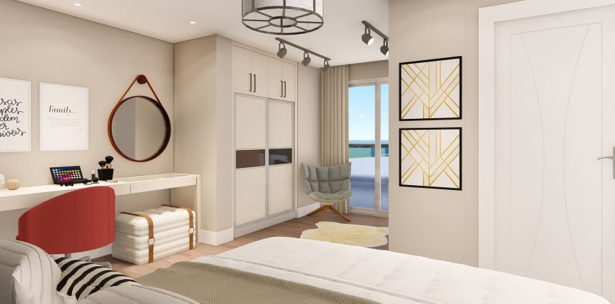 آپارتمان در در Sky Deluxia Long Beach ، امارات متحده عربی 1 خوابه ، 83.8 متر مربع.  شماره 61526