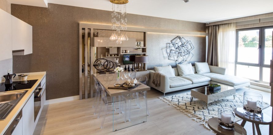آپارتمان در در Deluxia Park Residence Istanbul ، امارات متحده عربی 1 خوابه ، 51 متر مربع.  شماره 62250