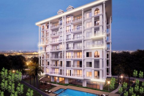 آپارتمان در  Alanya ، امارات متحده عربی 1 خوابه ، 57 متر مربع.  شماره 58934 - 1