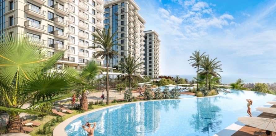 آپارتمان در  Alanya ، امارات متحده عربی 1 خوابه ، 51 متر مربع.  شماره 58957