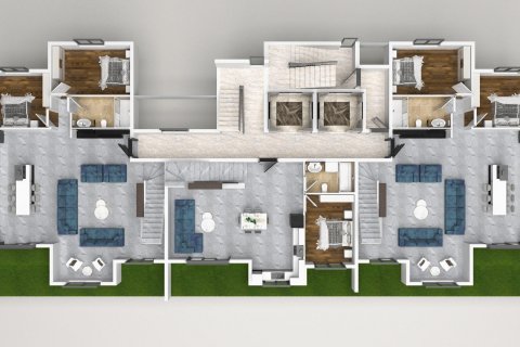 آپارتمان در در ЖК SAPPHIRE RESIDENCE OBA (Аланья, Турция) Alanya ، امارات متحده عربی 2 خوابه ، 165 متر مربع.  شماره 58293 - 17
