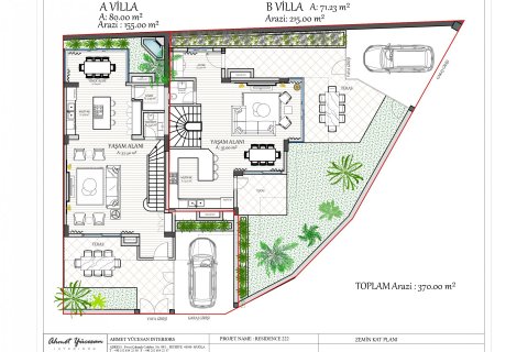 ویلا در  Fethiye ، امارات متحده عربی 3 خوابه ، 233 متر مربع.  شماره 55234 - 19