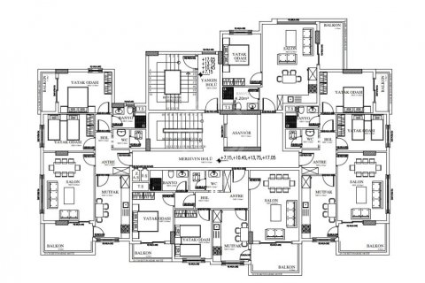 آپارتمان در در Syedra Natura Residence &#8212; европейский комплекс отельной концепции 850 м от моря Alanya ، امارات متحده عربی 3 خوابه ، 148 متر مربع.  شماره 56140 - 26