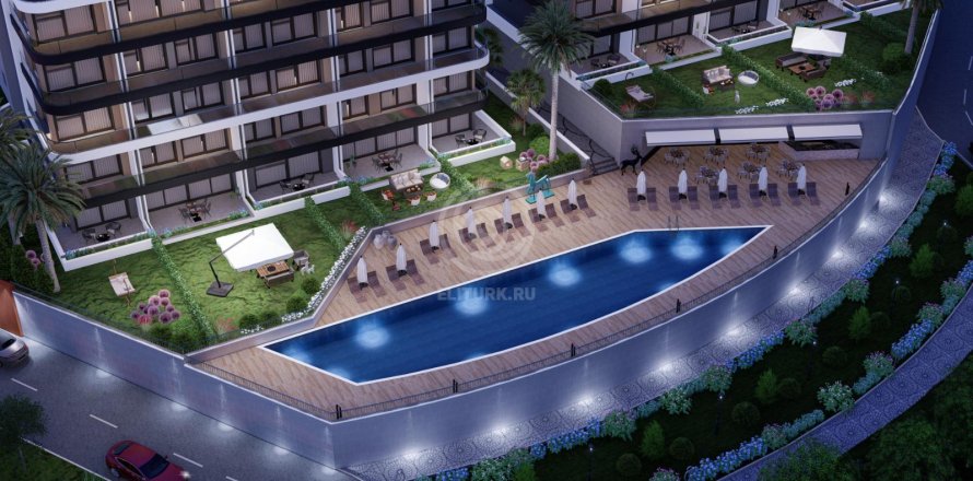 آپارتمان در در Sea Nature Residence Alanya ، امارات متحده عربی 2 خوابه ، 128 متر مربع.  شماره 56469