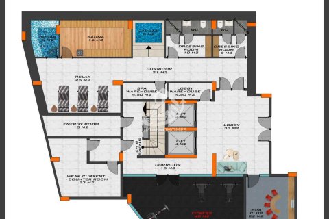 آپارتمان در  Mahmutlar ، امارات متحده عربی 1 خوابه ، 55 متر مربع.  شماره 61604 - 27