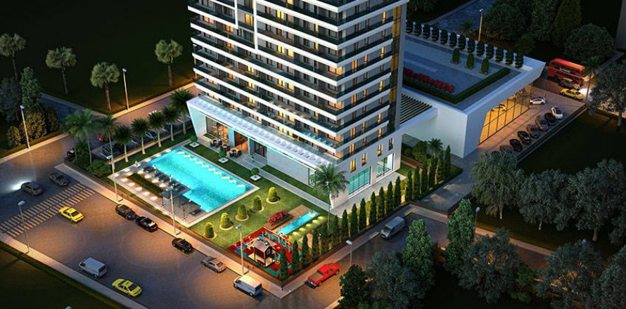 آپارتمان در  Izmir ، امارات متحده عربی 1 خوابه ، 57 متر مربع.  شماره 64754