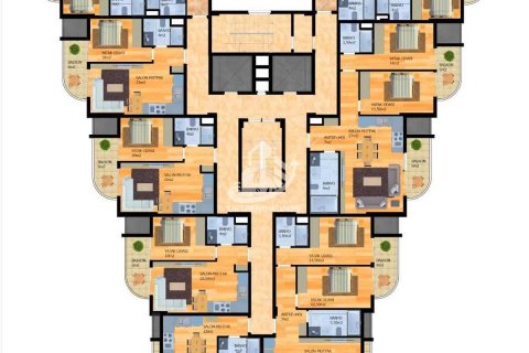 آپارتمان در  Avsallar ، امارات متحده عربی 1 خوابه ، 56 متر مربع.  شماره 63725 - 28