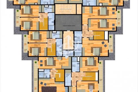 آپارتمان در  Avsallar ، امارات متحده عربی 1 خوابه ، 56 متر مربع.  شماره 63725 - 30