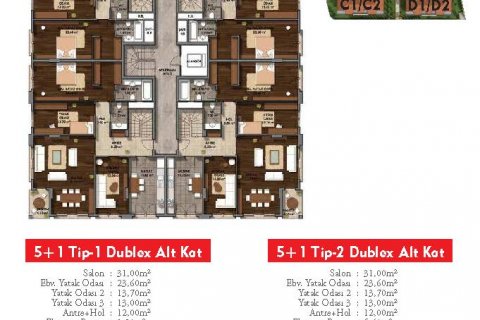 آپارتمان در  Istanbul ، امارات متحده عربی 5 خوابه ، 260 متر مربع.  شماره 66585 - 23