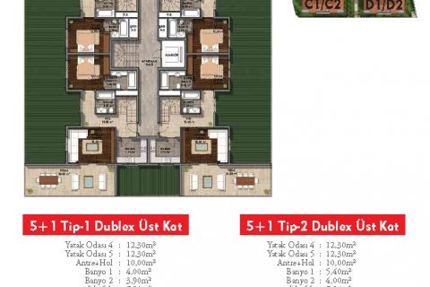 آپارتمان در  Istanbul ، امارات متحده عربی 5 خوابه ، 260 متر مربع.  شماره 66585 - 24