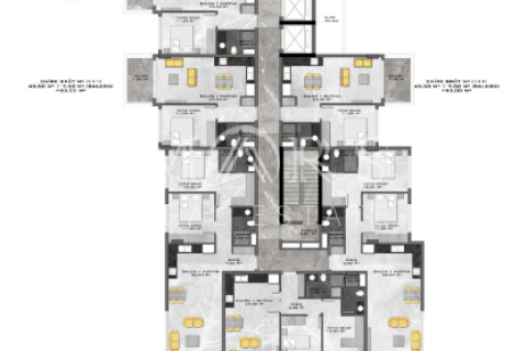 آپارتمان در در A project with the infrastructure of a five-star hotel in the Oba area Alanya ، امارات متحده عربی 1 خوابه ، 53 متر مربع.  شماره 63989 - 14