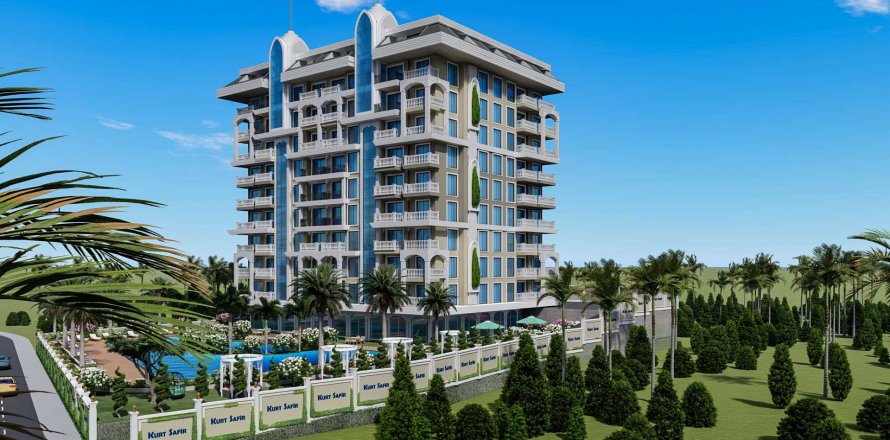 آپارتمان در در Euro Avsallar Residence Alanya ، امارات متحده عربی 2 خوابه ، 106 متر مربع.  شماره 63210