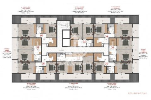 آپارتمان در  Alanya ، امارات متحده عربی 1 خوابه ، 50 متر مربع.  شماره 62757 - 30