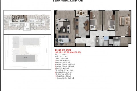 آپارتمان در  Istanbul ، امارات متحده عربی 3 خوابه ، 162 متر مربع.  شماره 66584 - 19