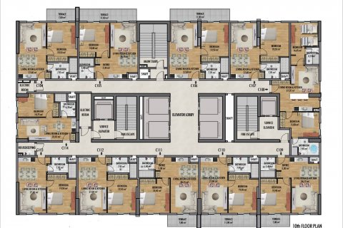 آپارتمان در  Istanbul ، امارات متحده عربی 1 خوابه ، 88 متر مربع.  شماره 66930 - 15