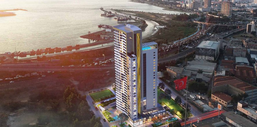 آپارتمان در  Izmir ، امارات متحده عربی 1 خوابه ، 40 متر مربع.  شماره 64742