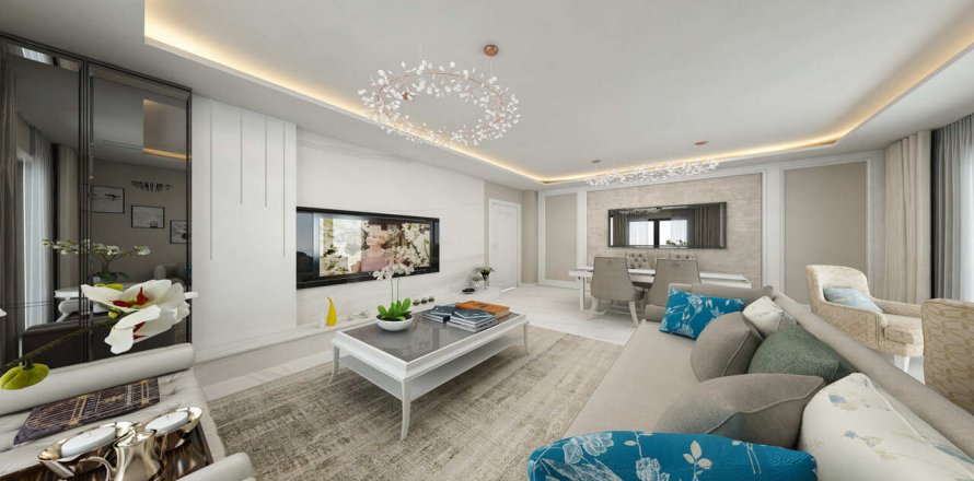 آپارتمان در در Liliya Garden Beylikduezue ، امارات متحده عربی 2 خوابه ، 133 متر مربع.  شماره 69125