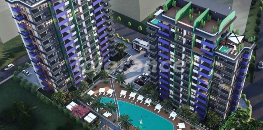 آپارتمان در  Mersin ، امارات متحده عربی 2 خوابه ، 70 متر مربع.  شماره 67350