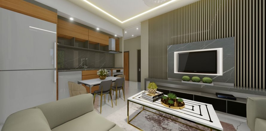 آپارتمان در در Exodus Hill Mahmutlar ، امارات متحده عربی 1 خوابه ، 51 متر مربع.  شماره 71963