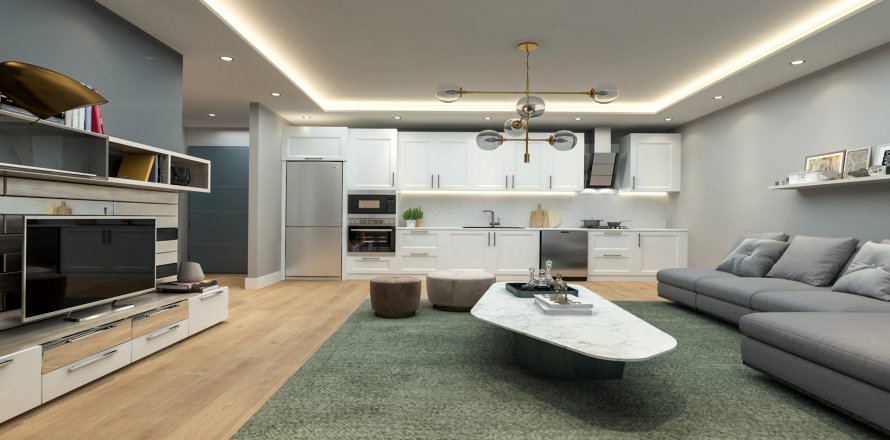 آپارتمان در در Royal Terrace Mezitli ، امارات متحده عربی 2 خوابه ، 95 متر مربع.  شماره 69445