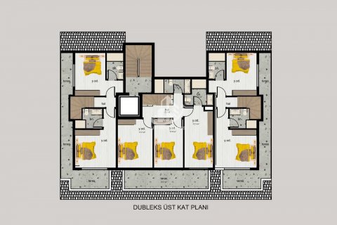 آپارتمان در  Avsallar ، امارات متحده عربی 1 خوابه ، 66 متر مربع.  شماره 70496 - 26