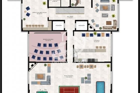 آپارتمان در Kargicak،  Alanya ، امارات متحده عربی 1 خوابه ، 53 متر مربع.  شماره 69703 - 15