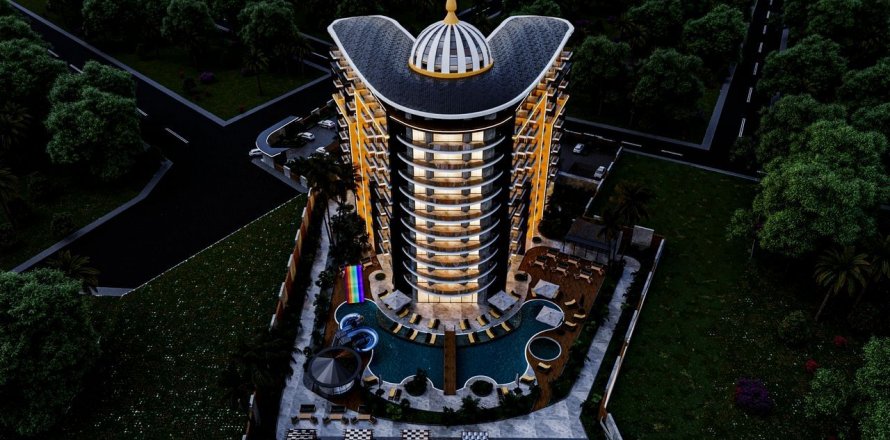 آپارتمان در  Alanya ، امارات متحده عربی 1 خوابه ، 60 متر مربع.  شماره 68993